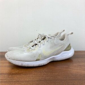 Nike Flex Experience Womens Size 8.5 Sneaker Shoes CI9964-100 White White Mesh